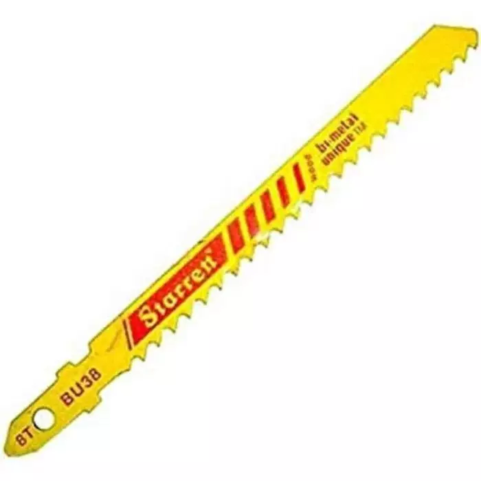 Starrett 8 Teeth Per Inch 75 mm Cutting Length Jigsaw Blade, BU38 (Pack of 5)