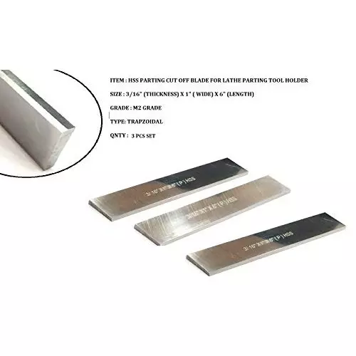 Assorts Cut Off Blade High Speed Steel 4.76x25.4x152.4 mm