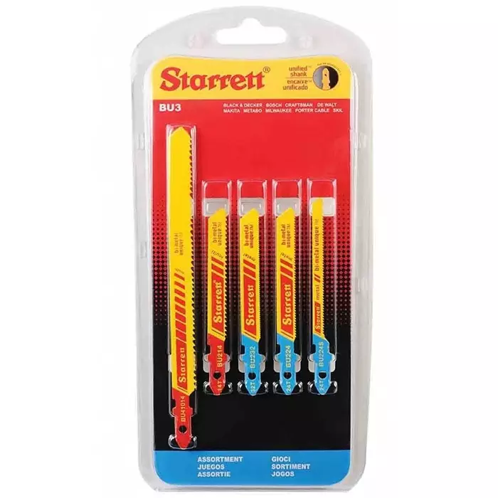 Starrett 75 mm Cutting Length Jigsaw Blade, SA394 (Pack of 5)
