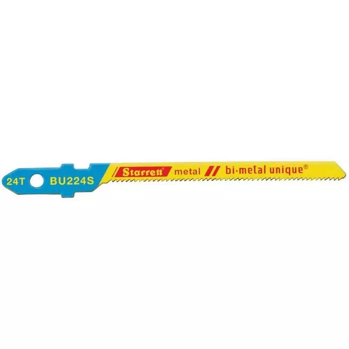 Starrett 24 Teeth Per Inch 50 mm Cutting Length Jigsaw Blade, BU224S (Pack of 5)