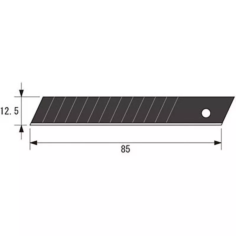 OLFA Limited Black Blade 85 mm Blade Length, MBBG50K (Pack of 50 Pcs)
