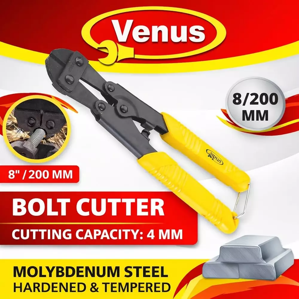 venus-heavy-duty-bolt-cutter-yellow-black-chromium-vanadium-steel-8-inch-200-mm-for-garage-workshop-use-bc-08