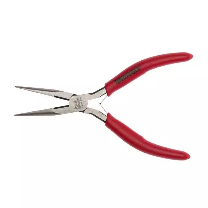Teng Tools Long Nose Pliers, 140 mm Overall, Straight Tip, 15 mm Jaw, MBM461