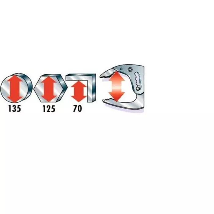 Facom Mole Grips, 274 mm Overall, Lock Grip Tip, 505A