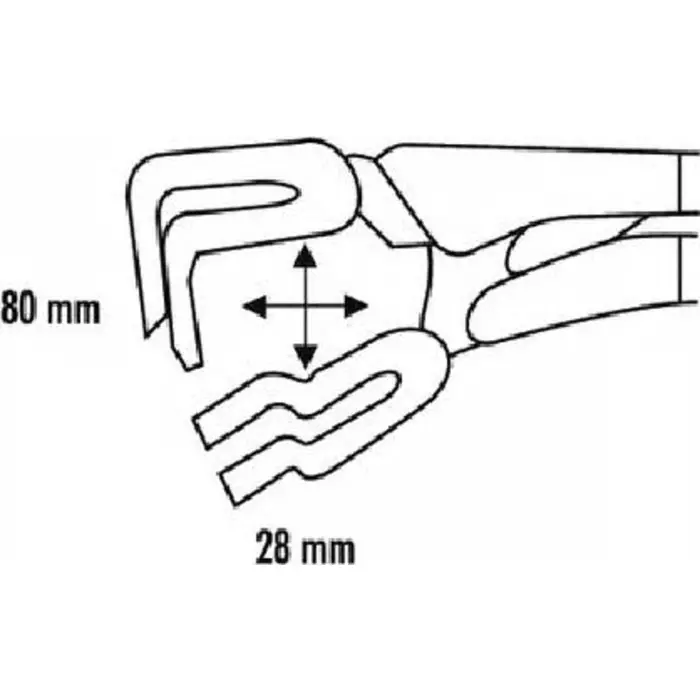 Facom Mole Grips, 280 mm Overall, 503