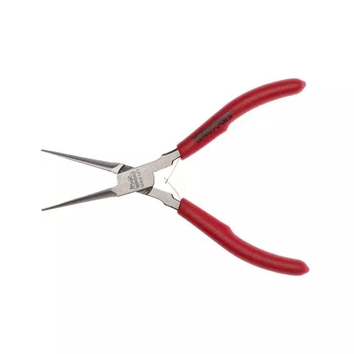Teng Tools Long Nose Pliers, 140 mm Overall, Straight Tip, 15 mm Jaw, MBM468