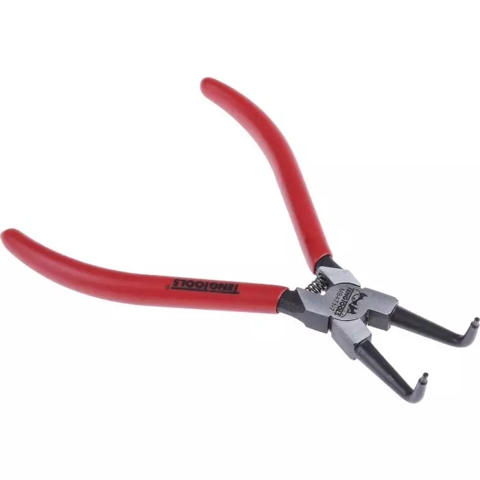 Teng Tools Circlip Pliers, 29 mm Overall, Bent Tip, 29 mm Jaw, MB471-7