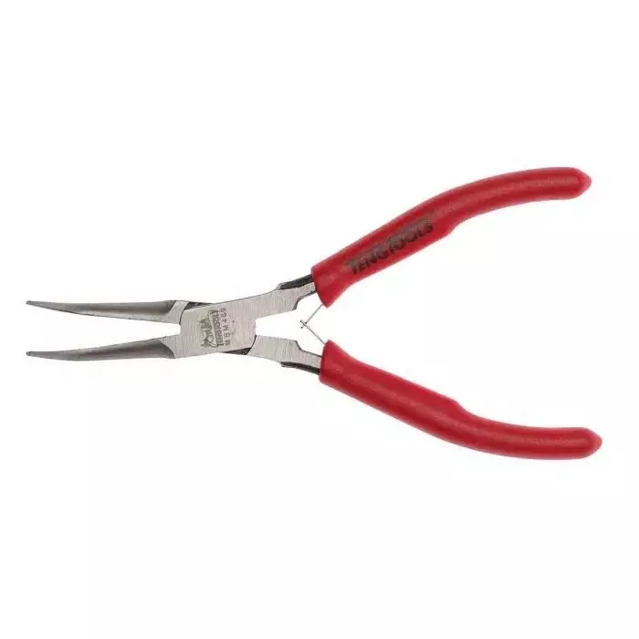 Teng Tools Long Nose Pliers, 140 mm Overall, Straight Tip, 20 mm Jaw, MBM469