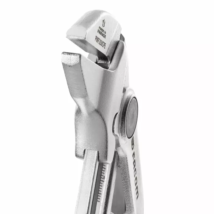 Facom Plier Wrench, 250 mm Overall, Angled Tip, PWF250CPEPB