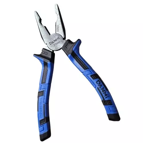 DANMI Combination Cutting Plier 200 mm Blue & Silver Alloy Steel, 100208