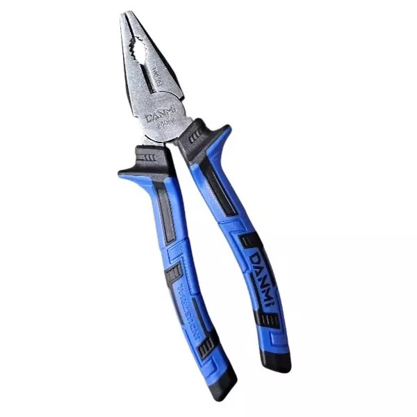 DANMI Combination Cutting Plier 200 mm Blue & Silver Alloy Steel, 100208