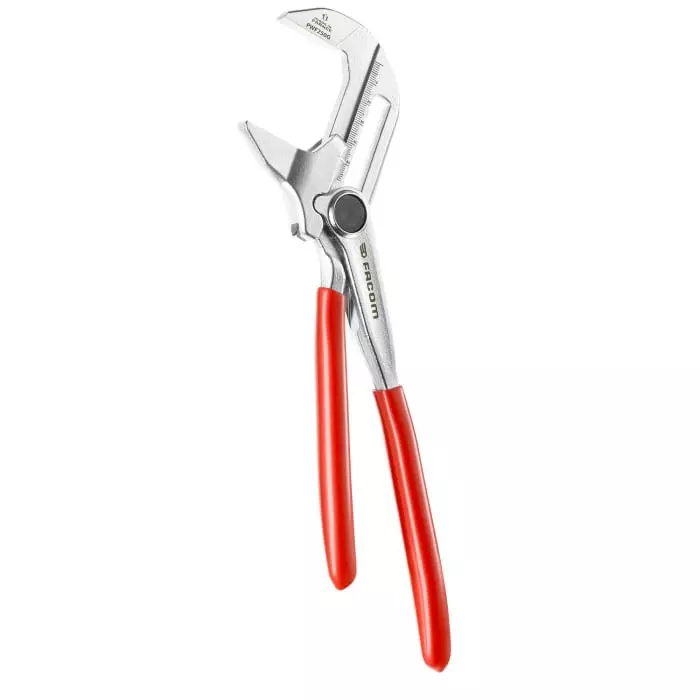 Facom Plier Wrench, 250 mm Overall, Angled Tip, PWF250GPF