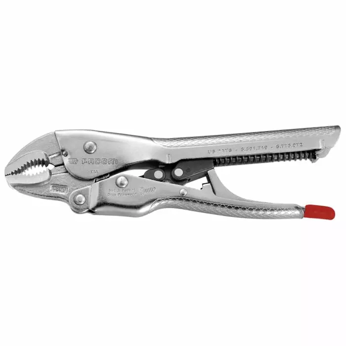 Facom Multifunction Pliers, Angled Tip, 30mm Jaw, 580.1