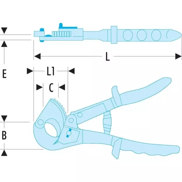 Facom 413.32 Ratchet Cable Cutters, 413A.32