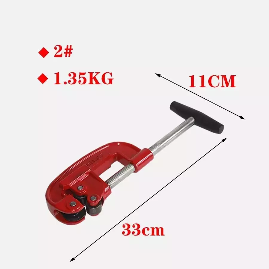 Buyohlic International Heavy Duty Pipe Cutter Tool Size 1/8 to 2 inch (3.1 to 50.8 mm) for Cutting Galvanized Pipe, Copper, Iron and Metal Tubes, 100-CS-163