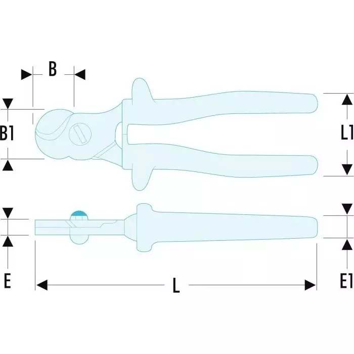 Facom VDE/1000V Insulated Cable Cutters, 412.150AVSE