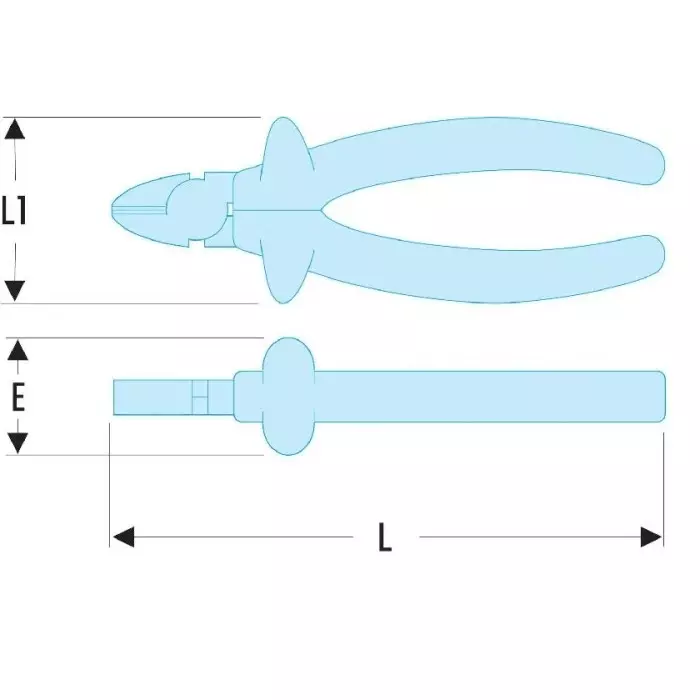 Facom VDE/1000V Insulated Side Cutters, 192.14AVSE