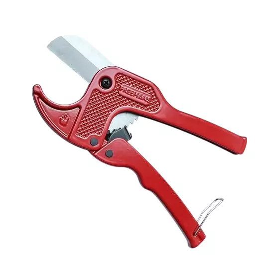 Freemans PVC Pipe Cutter 42 mm Capacity Up to 1-1/8 inch Outer Dia. Premium High-Grade Alloy Steel Blade Red, PC+42
