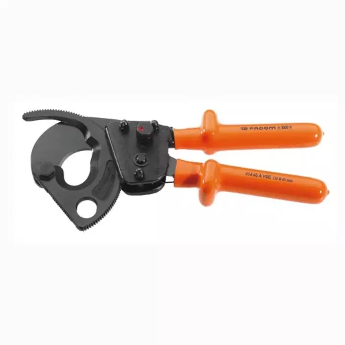 Facom VDE/1000V Insulated Ratchet Cable Cutters, 414.52AVSE
