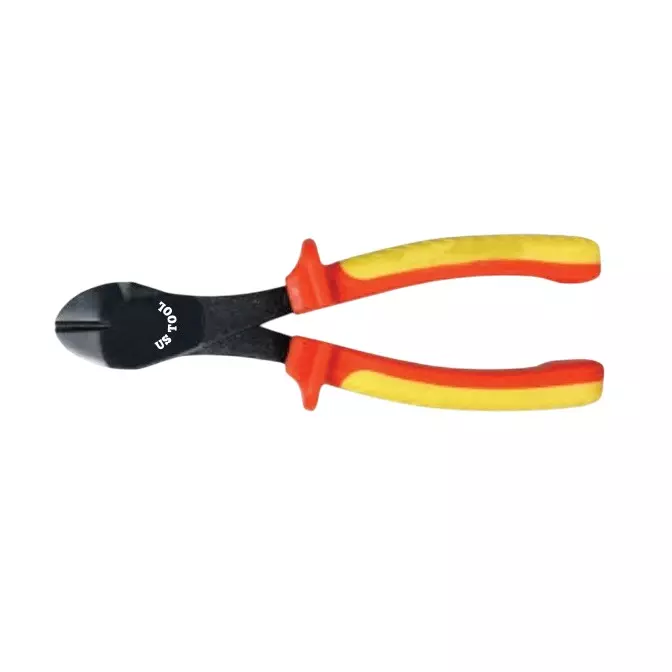 Us Tool Injection Insulated Heavy Duty Side Pliers 200 mm (8 Inch) Overall Length Aisi 6150 Material, Ust-1108