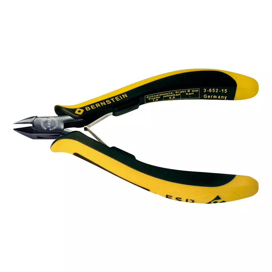 BERNSTEIN WERKZEUGFABRIK Cutter, Mini Side, Esd Safe, 3-652-15 EUROLINE CONDUCTIVE