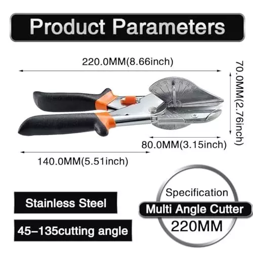 generic-45-135-degree-multi-angle-miter-shear-cutter-hand-tools-soft-wood-cutter-black-adjustable-angle-cutter-with-10-blades-for-cutting-plastic-pvc-and-molding-trim
