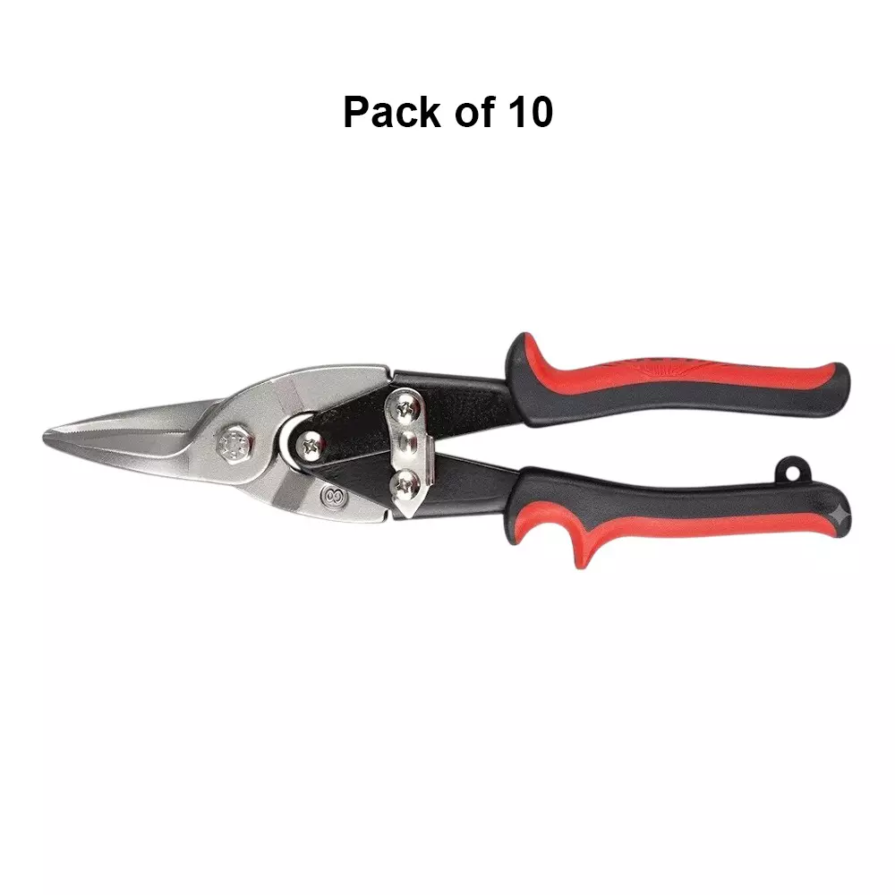 ajay-6-inch-150-mm-aviation-snip-with-special-alloy-steel-blade-and-42-46-hrc-overall-hardness-aj-as-pack-of-10