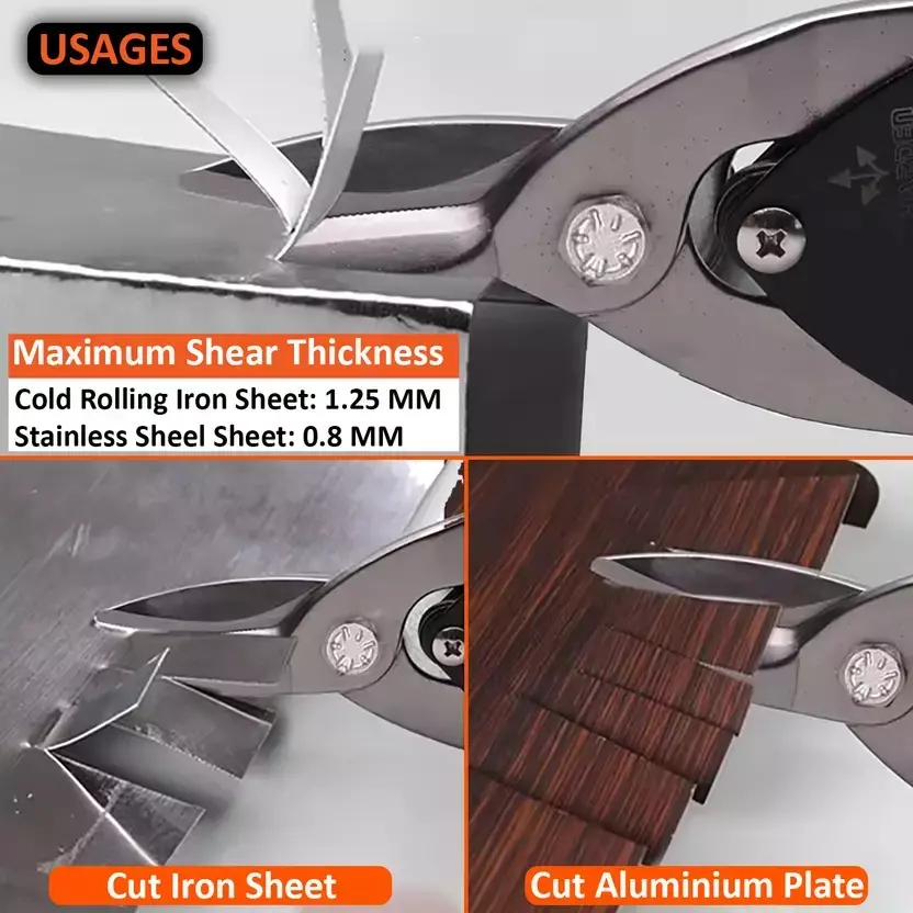 HARDEN Professional Aviation Snip Straight Head 254 mm (10 inch) with Forged Blade Tinner Snips, 570103