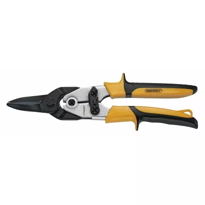 Teng Tools 250 mm Left, Straight Tin Snip for Stainless Steel, Steel, 492