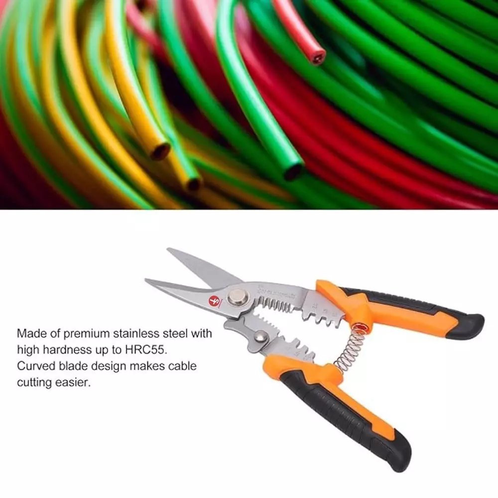 Jawsons Multifunctional Aviation Tin Snip Plier for AWG 22-10 Electrical Wire Connectors (Set of 171 Pcs)