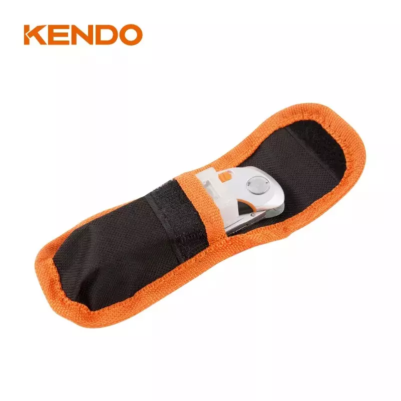 kendo-folded-utility-cutter-with-storage-nylon-belt-pouch-retractable-blade-30637