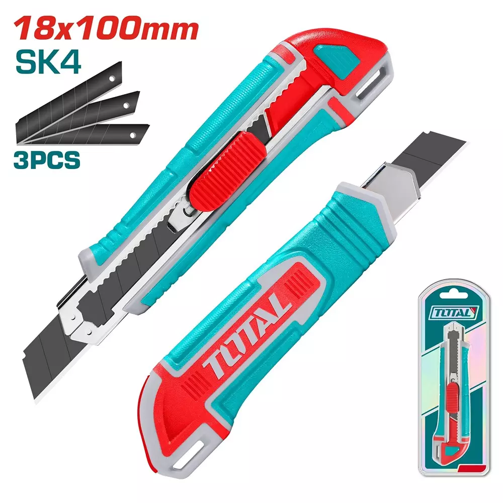 total-snap-off-cutter-blade-flat-push-button-18-mm-x-100-mm-with-3-sk4-blades-167mm-length-tht522136