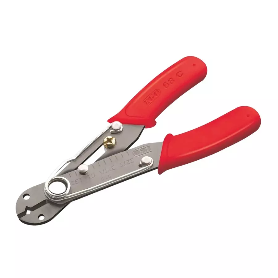 Ego Multi-Gauge Wire Stripper & Cutter Comfortable Vinyl Grips 134 mm Length Red, 68 C (EXECUTIVE) (Pack of 10)