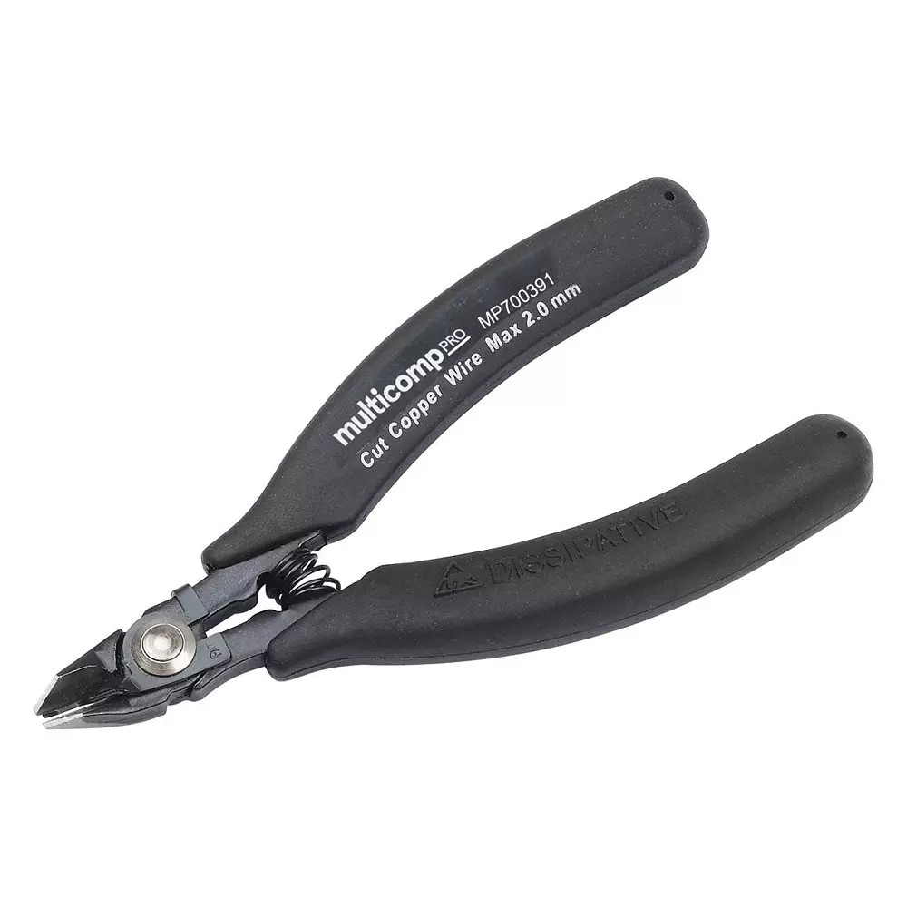 MULTICOMP PRO Wire Cutter Micro Type Flush Cut 2 mm Cutting Capacity Max, MP700391