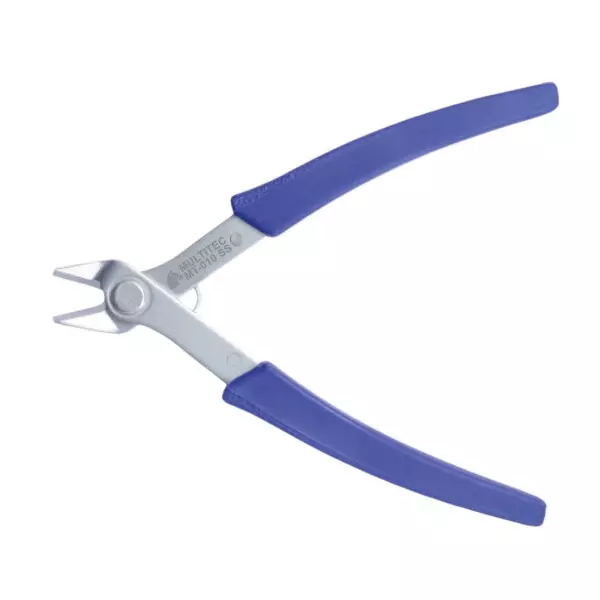 Multitec Micro Cutter 0.8 to 1.2 mm Cutting Capacity 125 mm Length Stainless Steel & Plastic for Wire & Cable Cutting, 010 SS