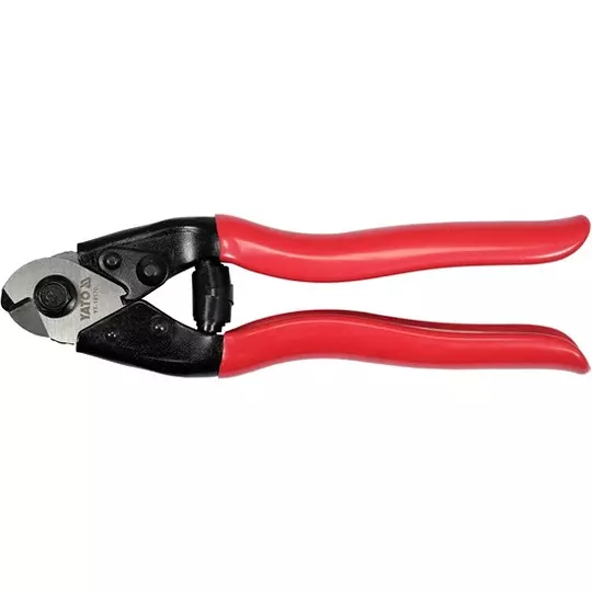 Yato Wire Rope Cutter 190 mm Length CrV Working Material and Vinyl Handle, YT-18570