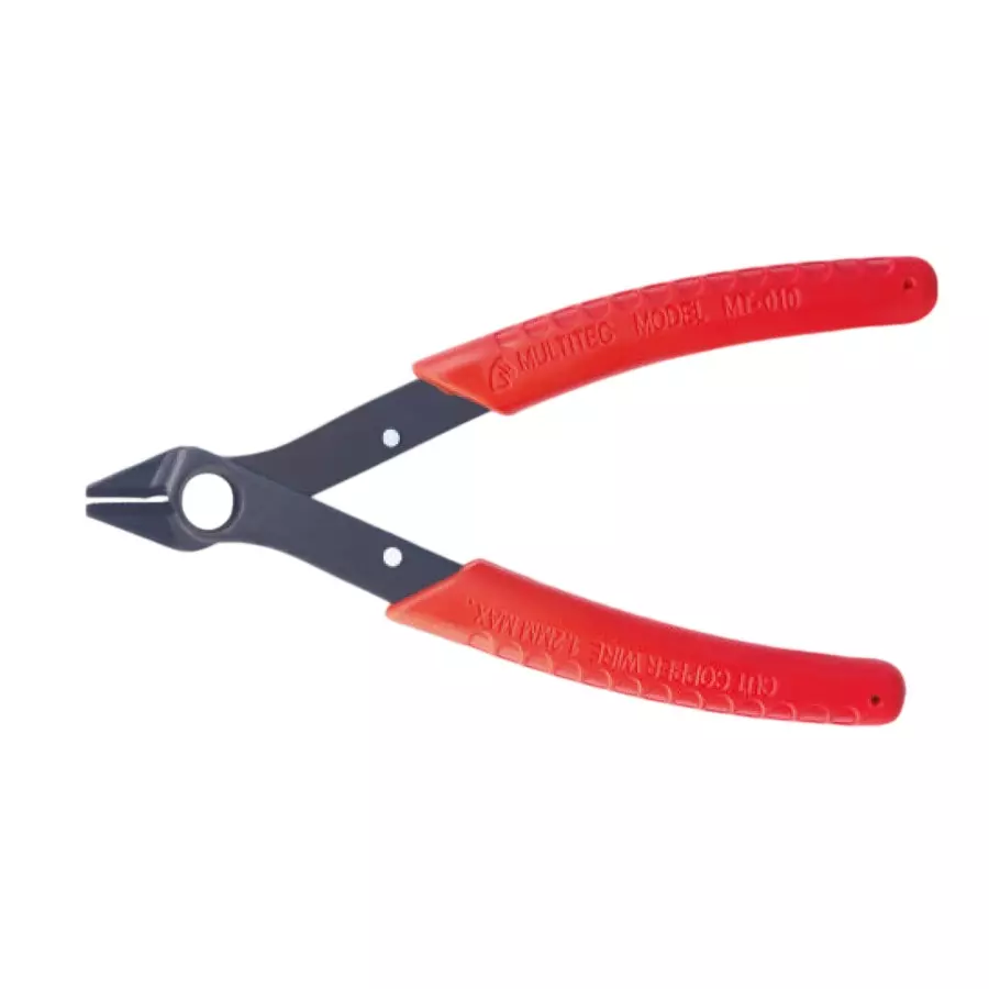 Multitec Micro Cutter 0.8 to 1.2 mm Cutting Capacity 125 mm Length Stainless Steel & Plastic for Wire & Cable Cutting, MT-010
