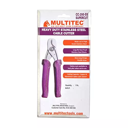 Multitec CC-200 SS Stainless Steel Cable Cutter
