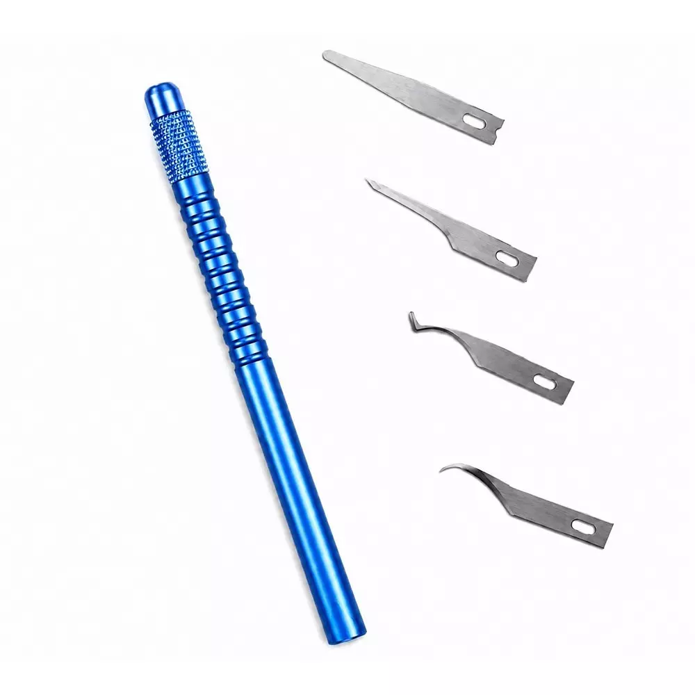 SCHOFIC IC Chip Repair Cutter Set (Steel CPU Remover Tool, BGA Circuit Board Motherboard Blade Set), KC-BL041