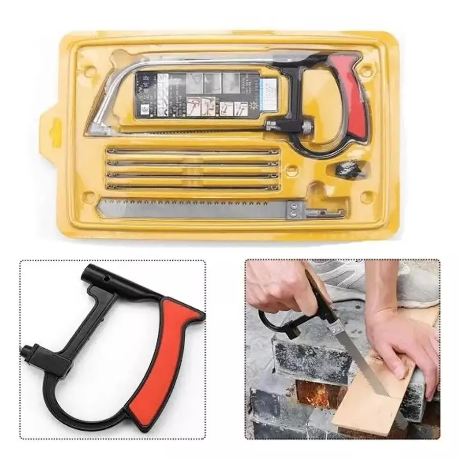 Mass Pro Magic Universal Hand Saw Tool Kit Cutter Multicolor 150 - 220 mm Blades Size for Construction & Decoration Use