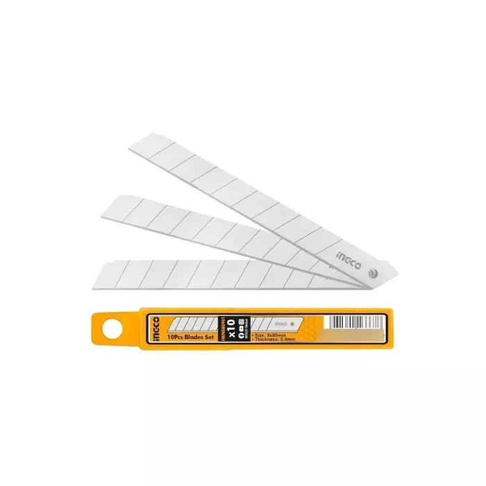 Ingco HKNSB0901 9 x 80 mm Stainless Steel Blades Set