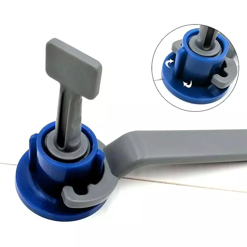 FLAMINGO ENTERPRISE Tile Leveling System Kit & Line Level 7.5 cm Length Non-Magnetic Blue (Pack of 50 Pcs)