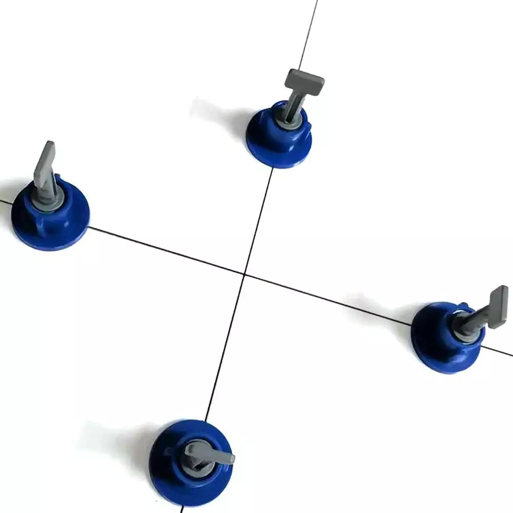 FLAMINGO ENTERPRISE Tile Leveling System Kit & Line Level 7.5 cm Length Non-Magnetic Blue (Pack of 50 Pcs)
