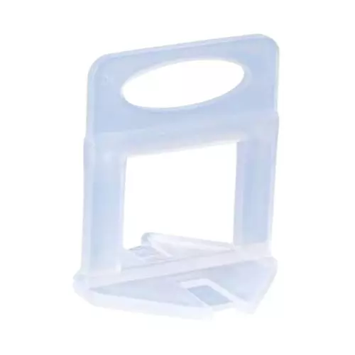 TileMaster Tile Leveling Spacer Clip 2 mm Non-Magnetic Durable Plastic White 4 cm Length TM-244 (Pack of 100)
