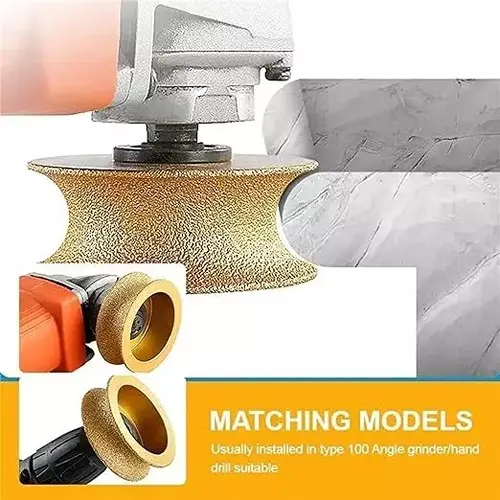 NIKTION Marble Full Molding Blade 20 mm (0.78 inch) Blade Diameter 8 cm Length Gold