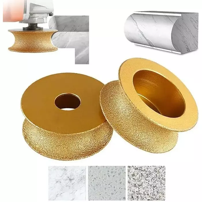 NIKTION Marble Full Molding Blade 20 mm (0.78 inch) Blade Diameter 8 cm Length Gold