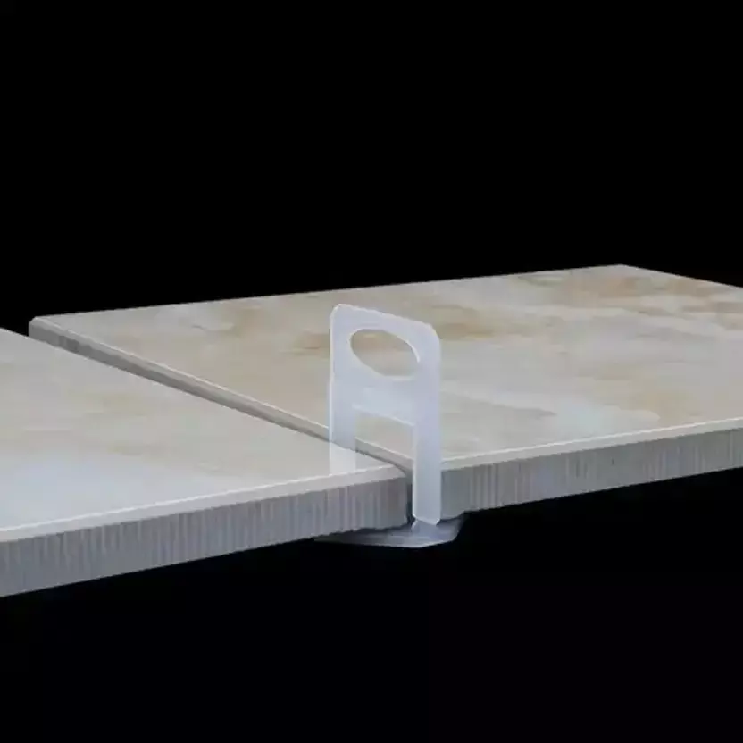 DISHATOOLS Professional Tile Leveling System Kit 100 Wedges & 100 Clips Yellow & White 2 mm Clip Thickness Plastic for Home & Professional Use