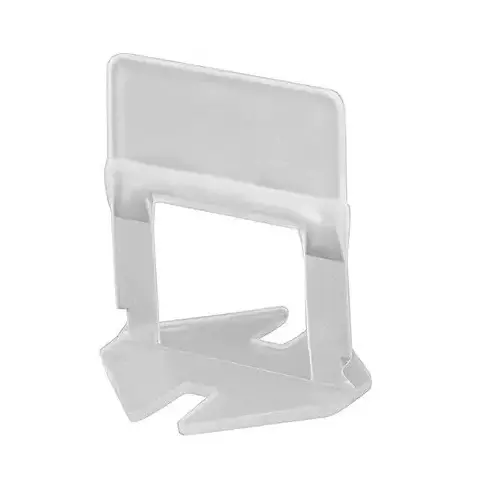 Fairmate Tile Levelling Clips Non Magnetic Plastic 4 cm Length White 2 mm Thickness for Home & Professional Use, (Pack of 100 Pcs)