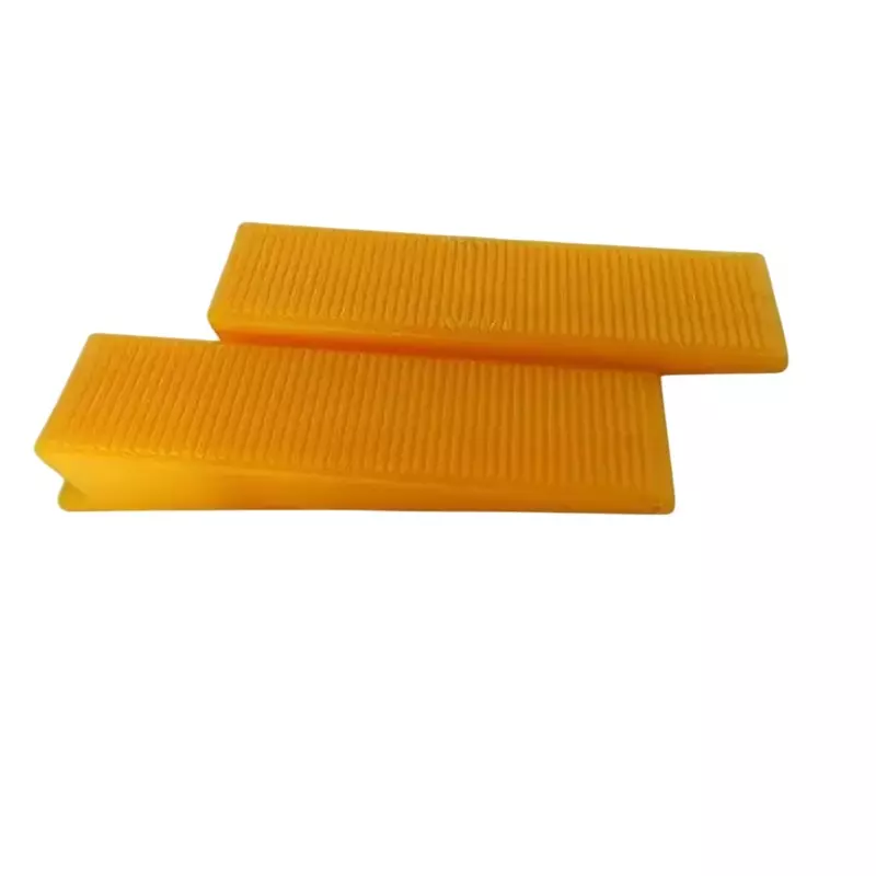 GENERIC Tile Leveler Wedges Yellow 5 cm Length Plastic Hand Grip for Home & Professional Use, 100 Pcs