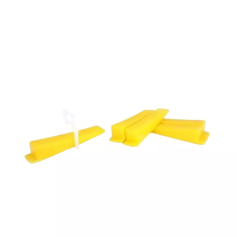 GENERIC Tile Leveler Wedges Yellow 5 cm Length Plastic Hand Grip for Home & Professional Use, 100 Pcs